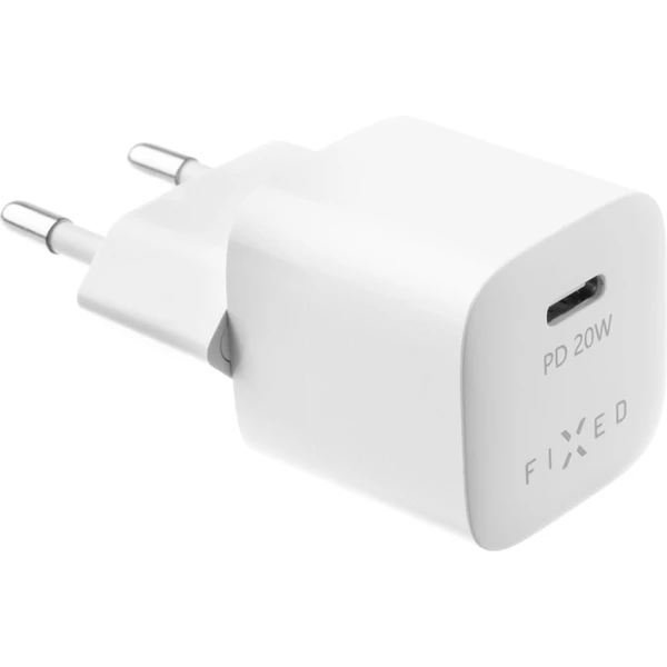 FIXED Mini nabíjačka s USB-C a USB-C/Lightning káblom, PD, 1 m, MFI, 20W, biela - Nabíjačky - Obrázok f0b67189cc3f4846af970b02190adec7