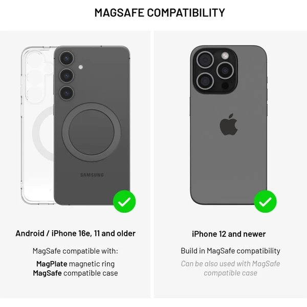FIXED MagClick držiak s bezdrôtovým nabíjaním, MagSafe, 15W, čierny - Držiaky - Obrázok f378b4c5a00b48a185e6db5cc1d1408b