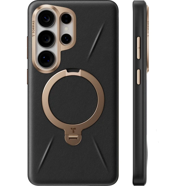 Torras Ostand Q3 VegSkin MagSafe kryt Samsung Galaxy S26 Ultra obsidian black - Puzdra - Obrázok fa50fe98ac2c484e8ec2dc6cd57782e3